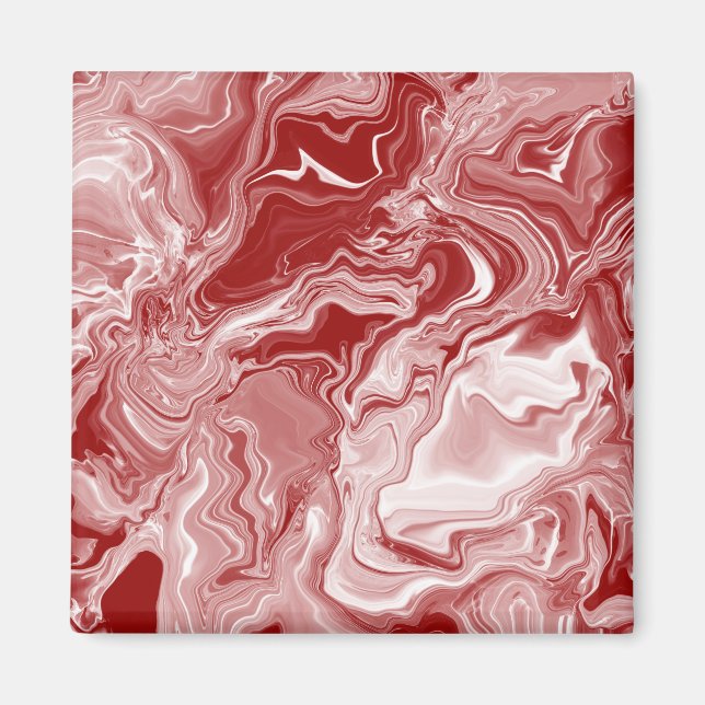 Aimant Marbre rouge classique (Devant)