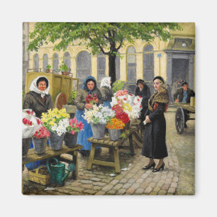 Aimant Marché aux fleurs à Hojbro Plads Paul Fischer