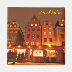 Aimant Marché de Noël à Stockholm, Suède