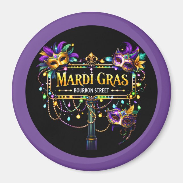 Aimant Mardi Gras (Devant)