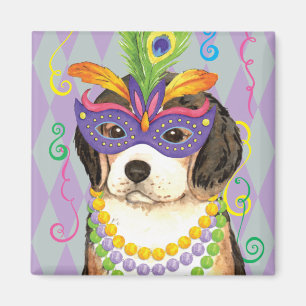 Aimant Mardi Gras Beagle