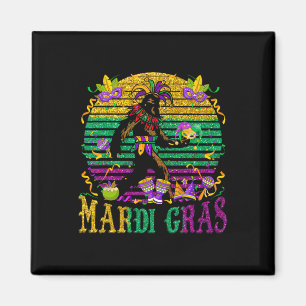Aimant Mardi Gras Bigfoot Amusant Enfants Hommes Sasquatc