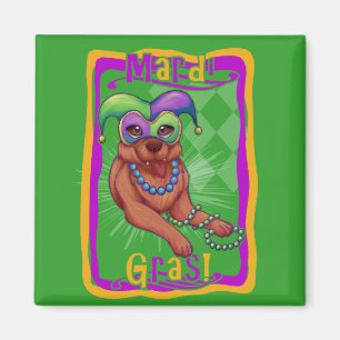 Aimant Mardi Gras Chien