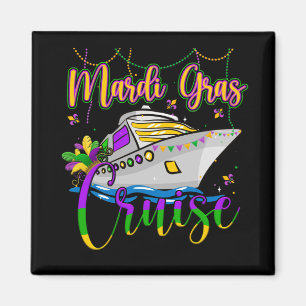 Aimant Mardi Gras Croisière Correspondant Famille Fête 