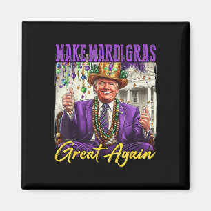 Aimant Mardi Gras Donald Trump Mardi Gras Américain