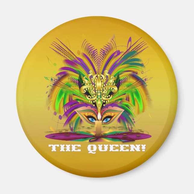 Aimant Mardi-Gras-Mask-The-Queen-V-4 (Devant)