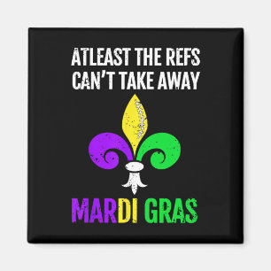 Aimant Mardi Gras New Orleans Funny Footbyll Cadeau