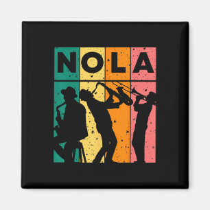 Aimant Mardi Gras Nola New Orleans Carnaval 2025 Jazz Ret