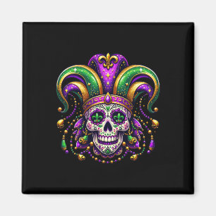 Aimant Mardi Gras Sugar Crâne costume tenue Hommes Femmes