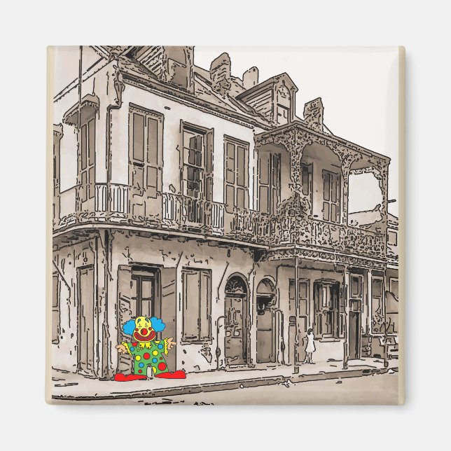 Aimant Mardi Gras sur Desire St (Devant)