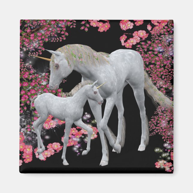 Aimant Mare De La Unicorne Et Imaginaire Foal (Devant)