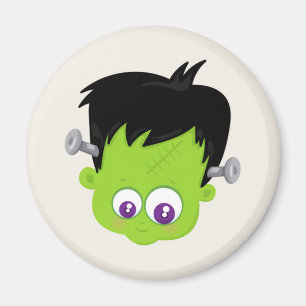 Aimant Mare Green Frankenstein Monster face Halloween