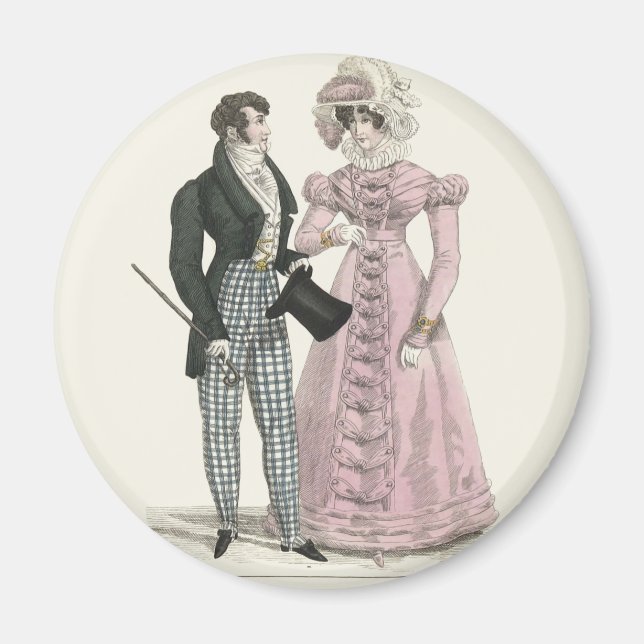 Aimant Mariage Antique Homme Femme Mode 1823 (Devant)