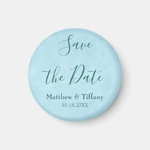 Aimant Mariage bleu Enregistrer la date