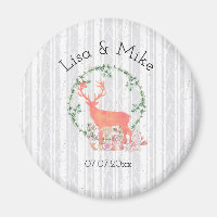 Mariage d'aquarelle Russe Reindeer Boho