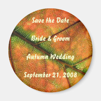 Aimant Mariage d'automne Enregistrer l'aimant de date