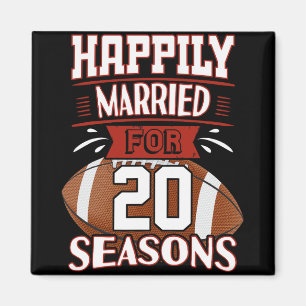 Aimant Mariage de 20 ans - 20e anniversaire Idée cadeau T