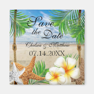 Aimant Mariage de plage tropical