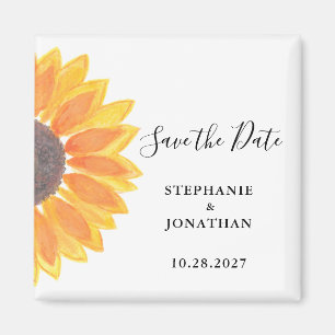 Aimant Mariage De Tournesols Sauvez La Date 