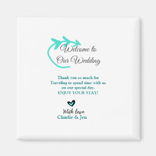 Aimant Mariage Destination fête bienvenue voyage