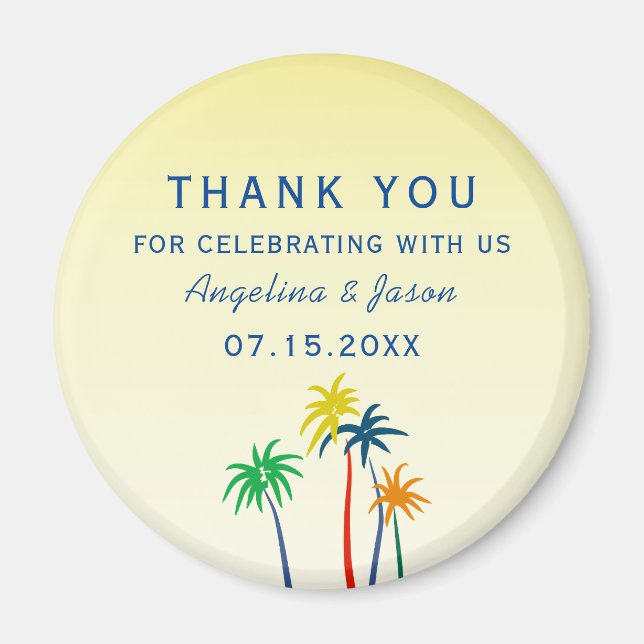 Aimant Mariage d'été Merci Favor (Devant)