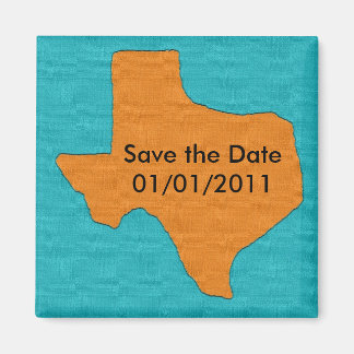 Aimant Mariage du Texas. Enregistrez l'aimant de date.