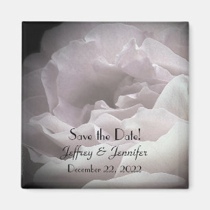 Aimant Mariage Enregistrer la date rose pâle rose florale