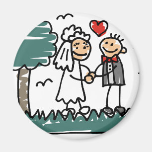 Aimant Mariage extérieur extérieur Nature Mariage vert