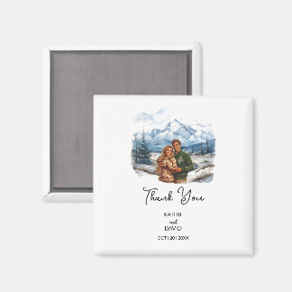 Aimant Mariage Faveur Noël Aventure Mariage extérieur