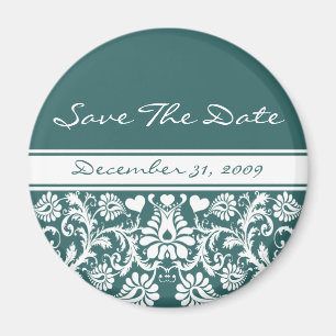 Aimant Mariage floral changez en n'importe quelle couleur