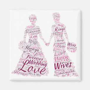 Aimant Mariage homosexuel lesbien de mariage