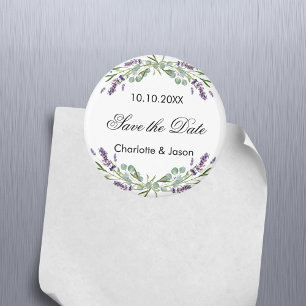 Aimant Mariage Lavender eucalyptus Enregistrer l'aimant D