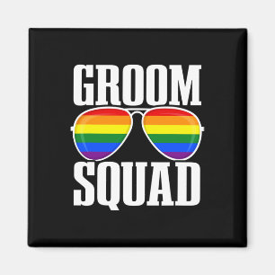 Aimant Mariage Lgbtq - Drapeau Gay pride - Groom Fier - G