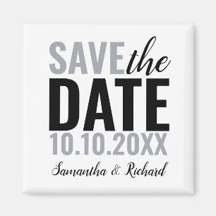 Aimant Mariage moderne Sauvez la date
