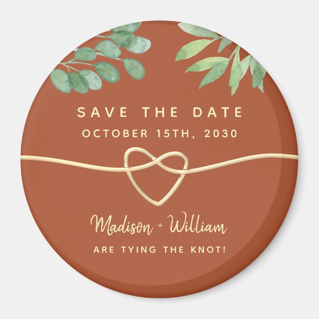 Aimant Mariage Personnalisé Enregistrer La Date Invitatio (Devant)