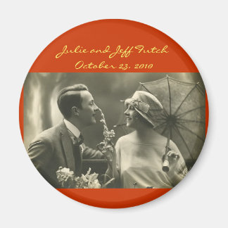 aimant mariage photo vintage