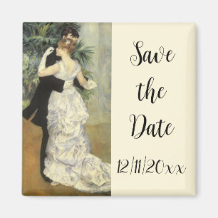 Aimant Mariage Rétro Faire Part, Danse Urbaine, Renoir