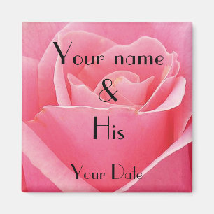 Aimant Mariage rose