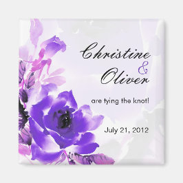Aimant Mariage Rose Violet Enregistrer L'Aimant Date