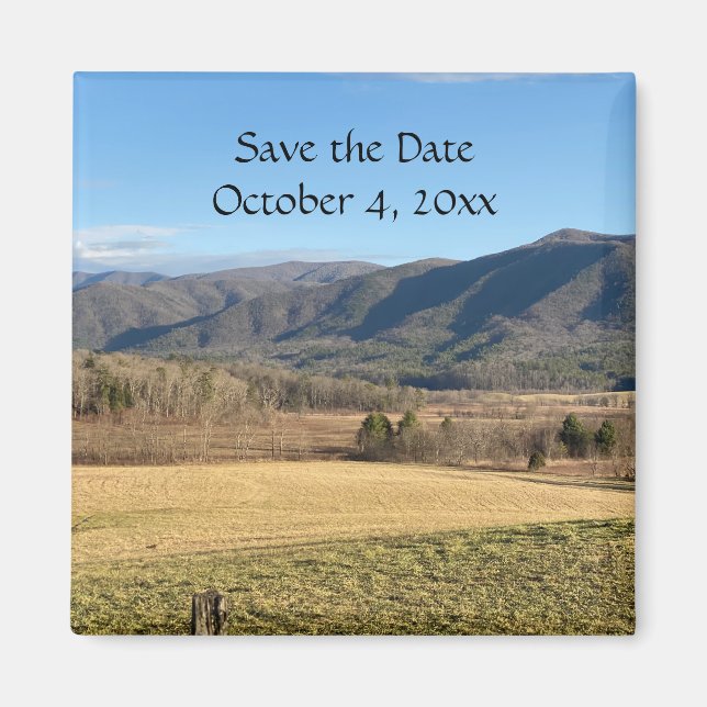 Aimant Mariage Smoky Mountain Cades Cove (Devant)