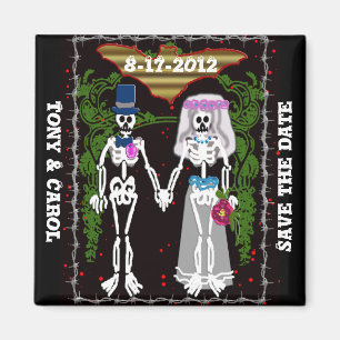 Aimant mariage squelette 1