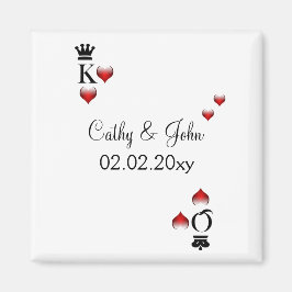 Aimant Mariage Vegas Enregistrer l'aimant de date
