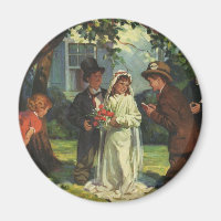 Mariage Vintage, Des Enfants Jouent les Mariés