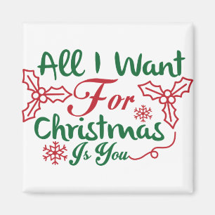 Aimant Mariah Carey Tout ce que je veux pour Noël est toi