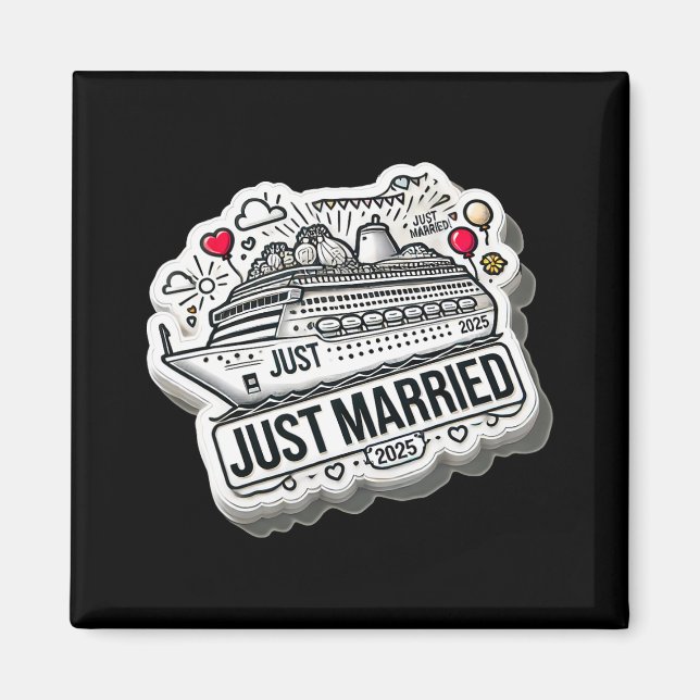 Aimant Marié 2025 Cercles Mariages Correspondant Couple N (Devant)