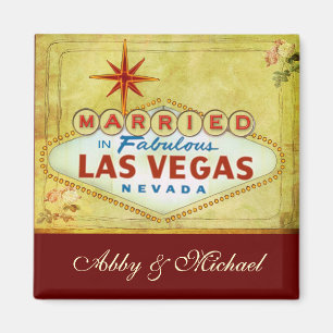 Aimant Marié dans Fabulous Las Vegas - Vintage