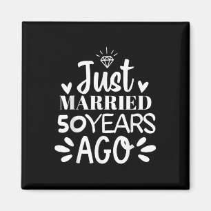 Aimant Marié il y a 50 ans Anniv, 50ème Mariage, drôle