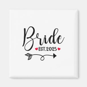 Aimant Mariée 2025 Mariage correspondant Mme Est 2025 Mar