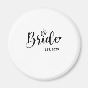 Aimant Mariée Annonce de mariage de printemps 2025 Mariag
