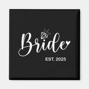 Aimant Mariée Est. Filles de 2025 Mariage nuptiale à cade